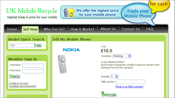 Online Mobile Phone Recycle System